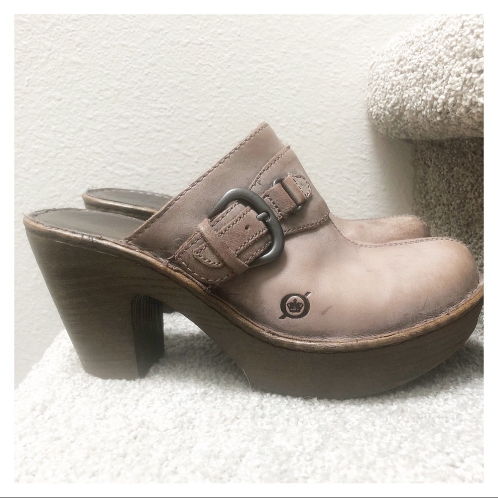 Born Clogs Mules size 7